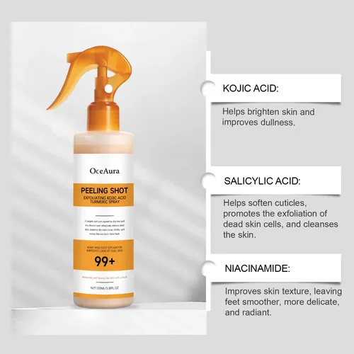 Spray Peeling Oceaura Ácido Kójico Cúrcuma 100 Ml Todo Tipo De Piel Día/noche