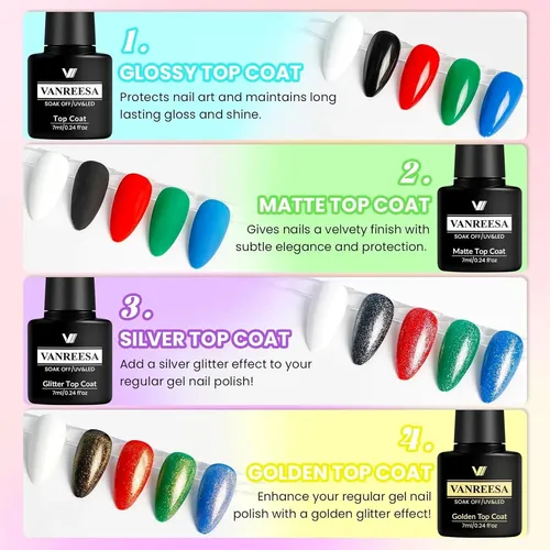 Kit Esmalte Gel Vanreesa 36 Pzs Lámpara Uv 48w