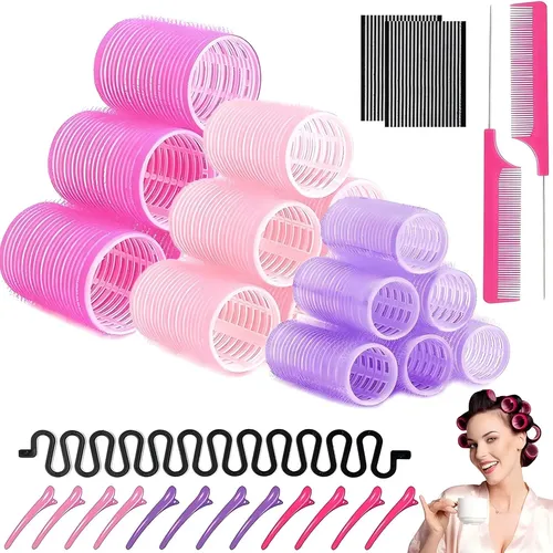 Tubos Para Cabello, Juego De 35 Rulos Para Cabello, 3 I