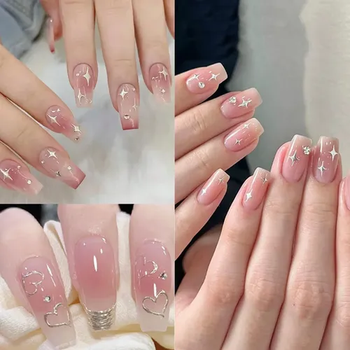 Adhesivos Para Uñas Nooepc, 7 Hojas, Con Espejo Metálico Pla