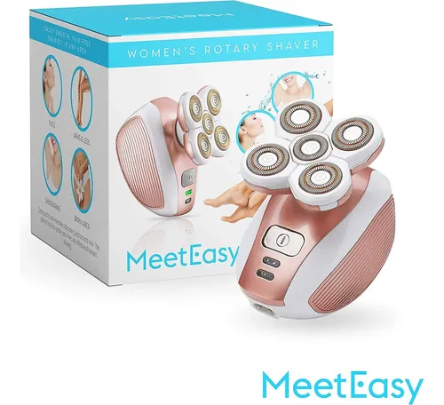 Afeitadora Eléctrica De Piernas Meeteasy Recargable Para Muj