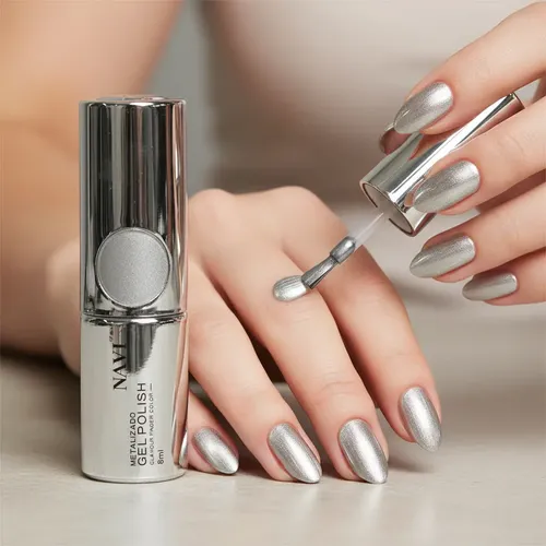 Esmalte Semipermanente Metalizado Navi Gel Polish Uv/led 8ml