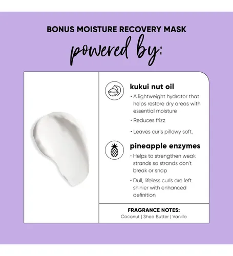 Mascarilla Capilar Hask 235 Ml Kukui Nut Bonus Moisture