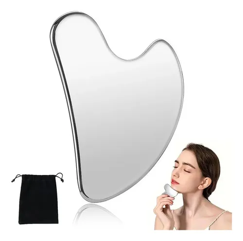 Herramienta De Gua Sha Facial De Acero Inoxidable,