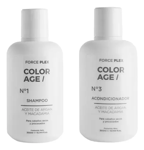 Kit Force Plex Shampoo + Acondicionador X300ml Color Age