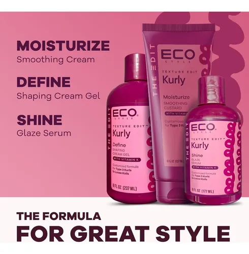 Eco Style Texture Edit Serum De Rizos Shine 6 Oz