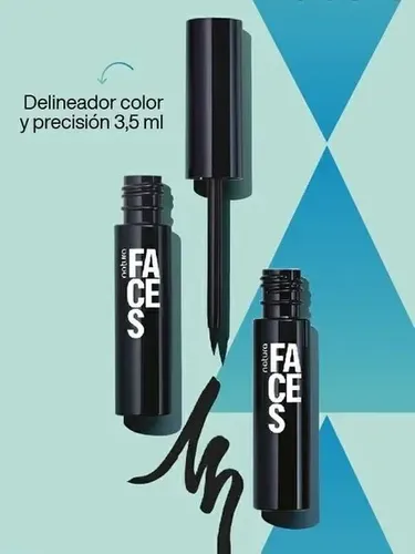Natura Faces Delineador Liquido Para Ojos Color Y Precision