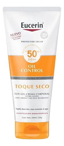 Eucerin Sun Oil Control Corporal Toque Seco Fps 50+ X200 Ml