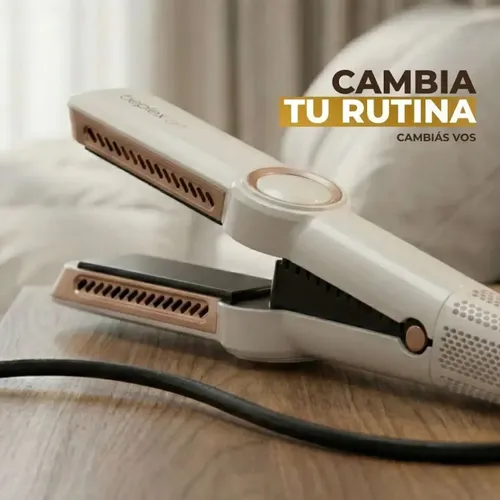Plancha De Pelo 2 En 1 Seca Y Alisa Al Mismo Tiempo