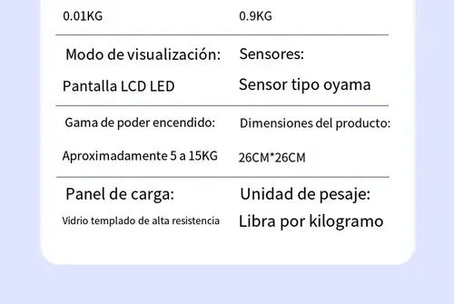 Báscula De Peso, Báscula Electrónica Recargable