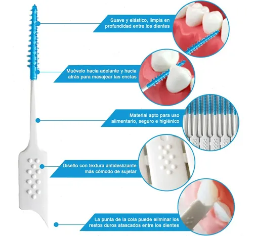 Xiaoyii 400 Mini Cepillos Hilo Dental Silicona Xiaoyii