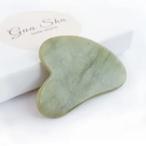 Masajeador Facial Estres Tensión Facial Piedra Gua Sha Jade