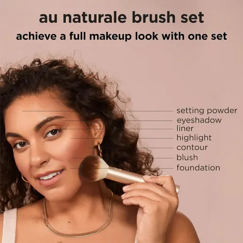 .set De 9 Pinceles De Maquillaje (empaque Para Regalo) Au Na Au Naturale  Conjunto De 9 Peças