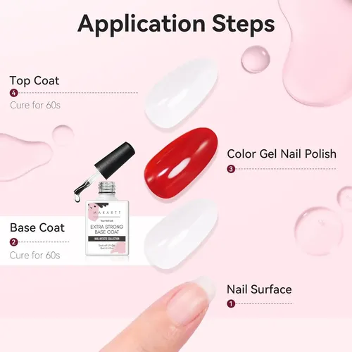 Base Coat Makartt Extra Fuerte 15 Ml
