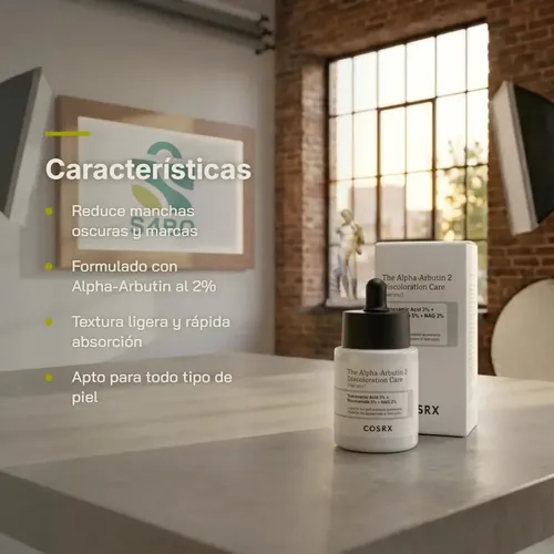 Cosrx 2% Alfa Arbutina Decoloración Care Suero Con Glutatión
