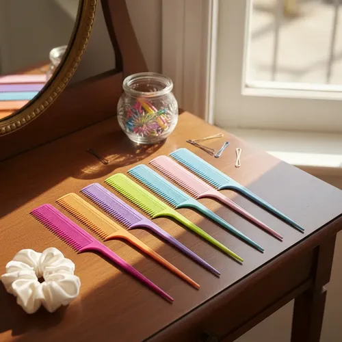 Eurostil 10 Peine De Cola Pua Plastico Colores
