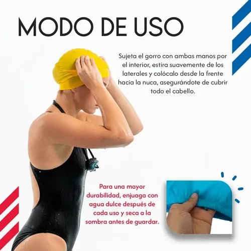 . Set 6 Gorros De Natación Unisex For Adultos Y Niños -yy