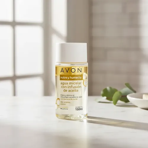Avon True Agua Micelar Bifasica Limpieza Facial Con Aceite