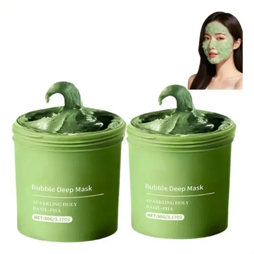 ]w Mascarilla Arcilla Burbujeante De Albahaca Sagrada, 2=