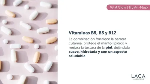 Vital Glow Hyalu Mask 250g Laca Ácido Hialurónico Antiage Tipo De Piel Todo Tipo De Piel