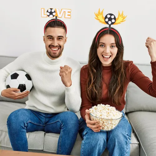 4 Unidades De Aros Para El Pelo De Fútbol, Diademas Para Fie