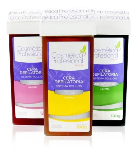 Cera Descartable Roll On Cosmetica Profesional X 3 Unidades
