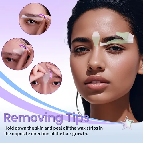 Tiras De Cera Facial Lawink Para Depilación De Cejas Y Labio