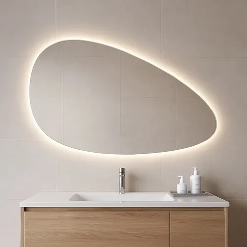 Espejo De Luz Led Irregular 155×75 Cm