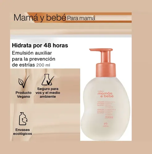 Hidrantante Preventivo De Estrias X2 Mama Y Bebe Natura