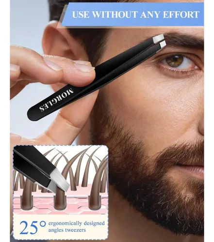 Conjunto De Pinzas Para Cejas Morgles 10 En 1 Cuidado Facial