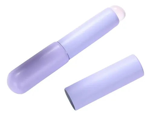 Pincel Corrector De Labios De Silicona Para Viajes Violeta
