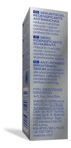 Sérum Iluminador Antimanchas Genciana Y Edelweiss Weleda Madura Día