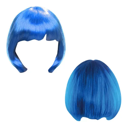 5 Peluca Corta Lacia Colores Cosplay Disfraz Fiesta Colorido