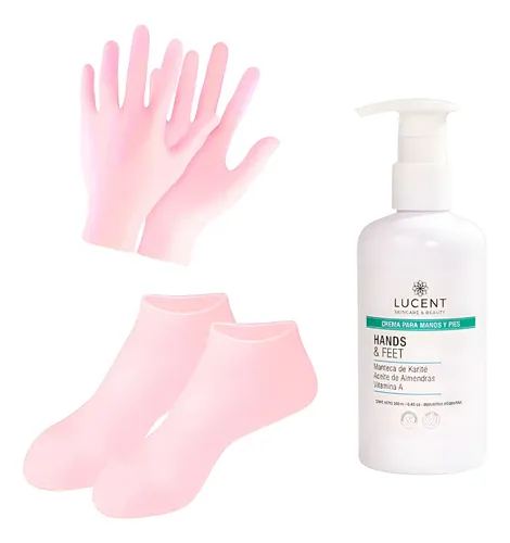 Kit Guantes+medias+ Locion Reparadora. Cuidado Diario – Almendras