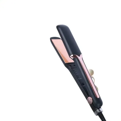 Ceramic Hair Straightener And Curler Dual Use Salon Quality  Negro
