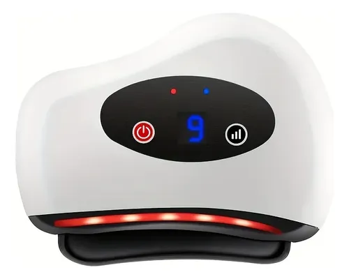 Masajeador Rostro Gua Sha Electrico 9 Velocidades Calor Usb