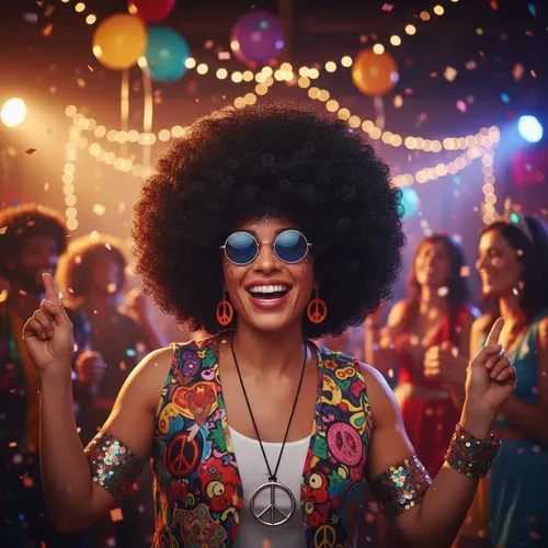 Peluca Super Afro Negro Cotillon Carioca Disfraz