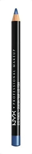 Lápiz delineador de ojos NYX Professional Makeup Slim Eye Pencil color sapphire
