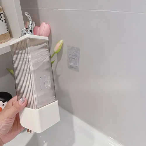 Organizadores De Maquillaje Con Dispensador De Almohadillas  Gris