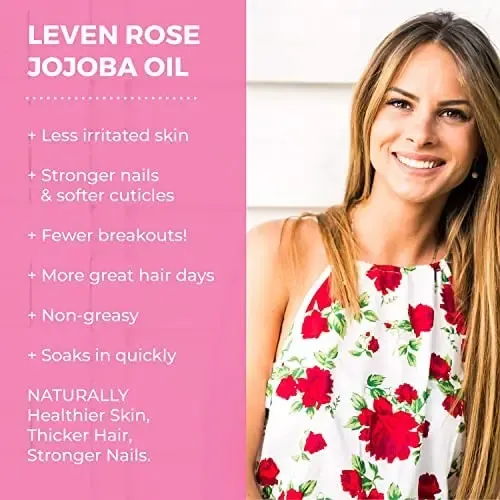 Aceite De Jojoba Leven Rose, Venta Al Por Mayor, Grande, 32