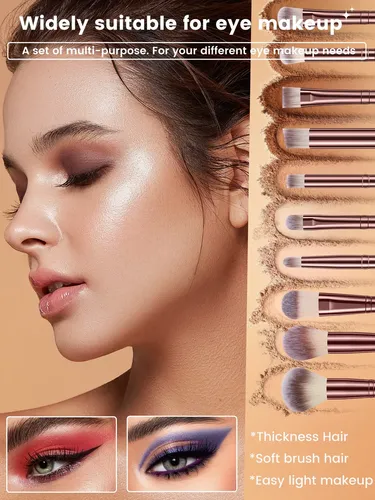 Set 48 Brochas Y Esponjas Maquillaje Profesional Café