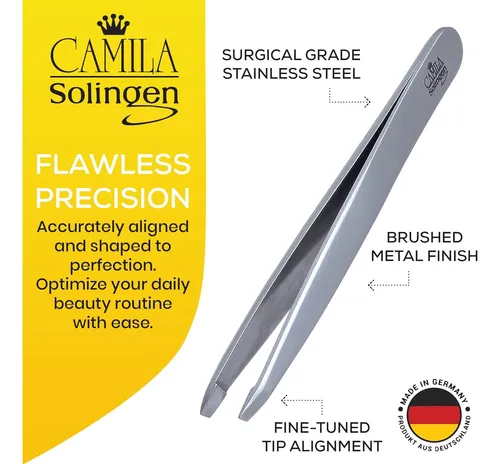 Pinza Profesional Acero Inoxidable Precisión Para Cejas