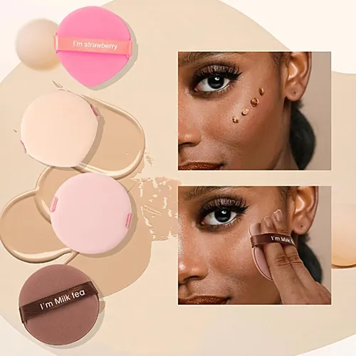 Almohadilla De Esponjas De Maquillaje De 7 Piezas En Caja .