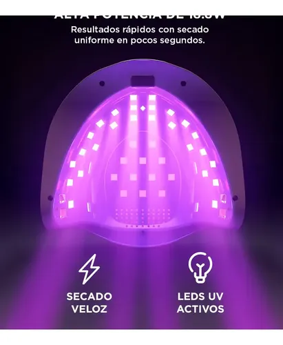 Cabina Led Uv Profesional Manicura Uñas Gadnic 18,8w Touch