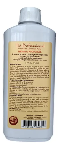 Henna Natural Tm Professional Tintura Capilar En Polvo X90gr Oro Rojizo -golden Red