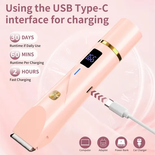 Afeitadora Eléctrica 2 En 1 Para Mujer, Bikinis Y Más