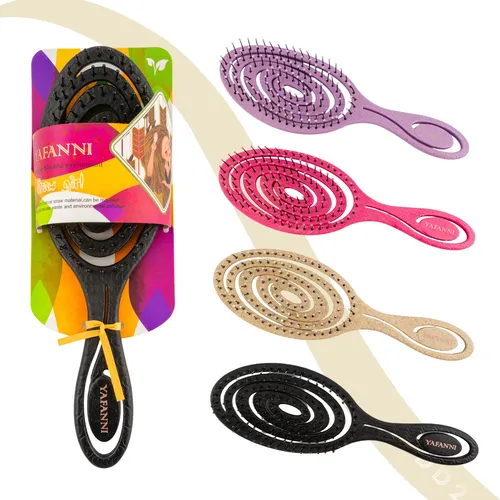Cepillo Para Desenredar Cabello Antifrizz Plastico Yafanni