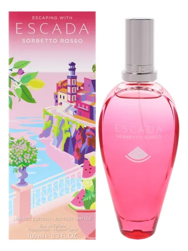 Sorbetto Rosso Edición Limitada Escada Para Mujeres 3.3 Oz