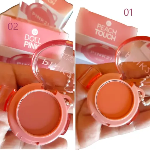 Blush Rubor Crema Llavero + Clip Pink21 Lip & Cheek Multiuso