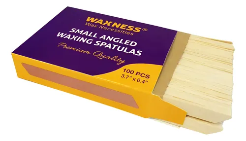 Espátula De Depilación Waxness Pequeña En Ángulo, 100 Unidad